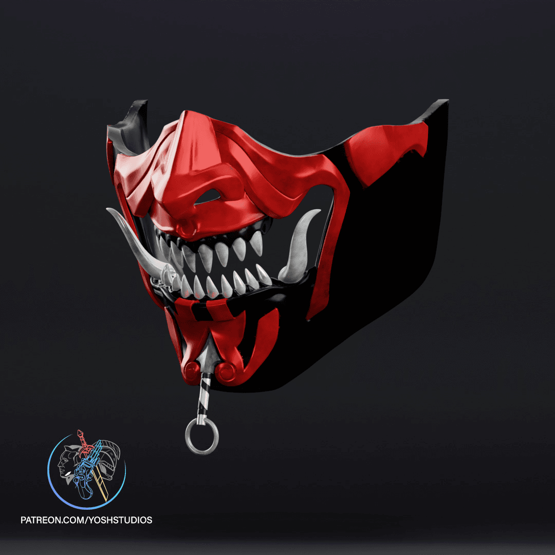 Sengoku Darth Maul Mask 3D Print File Samurai 3d model