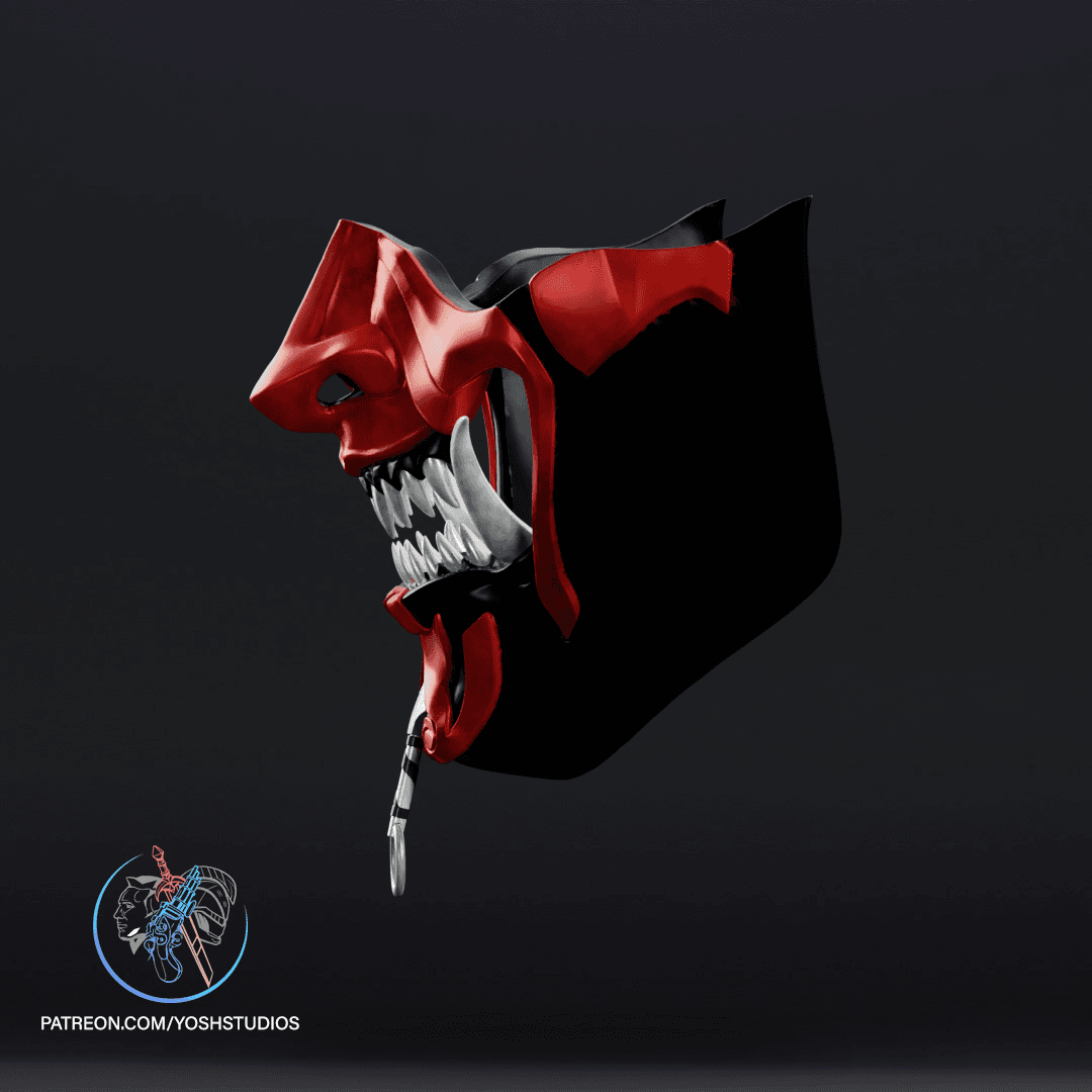 Sengoku Darth Maul Mask 3D Print File Samurai 3d model