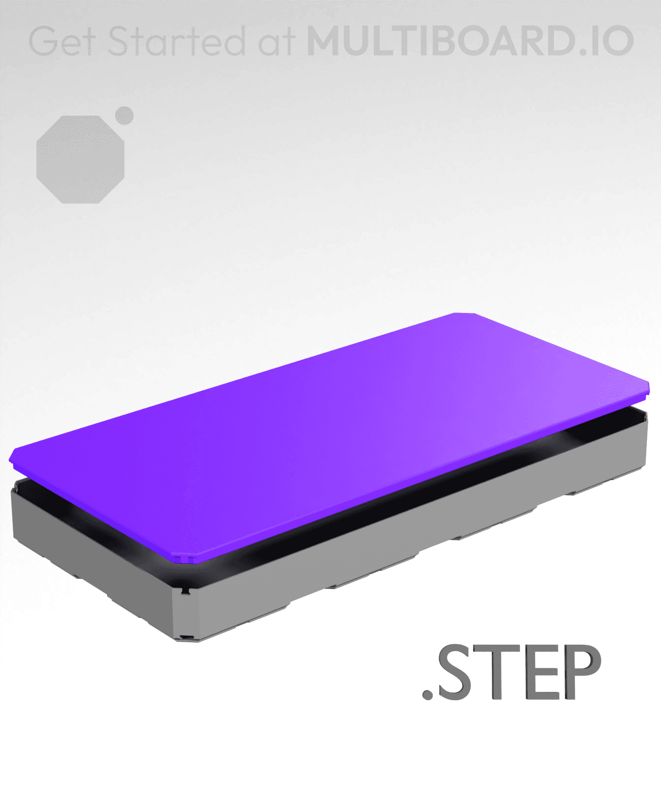 4x2 - Multibin Top - STEP Remixing File 3d model