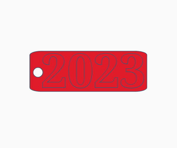 2023 keychain.stl 3d model