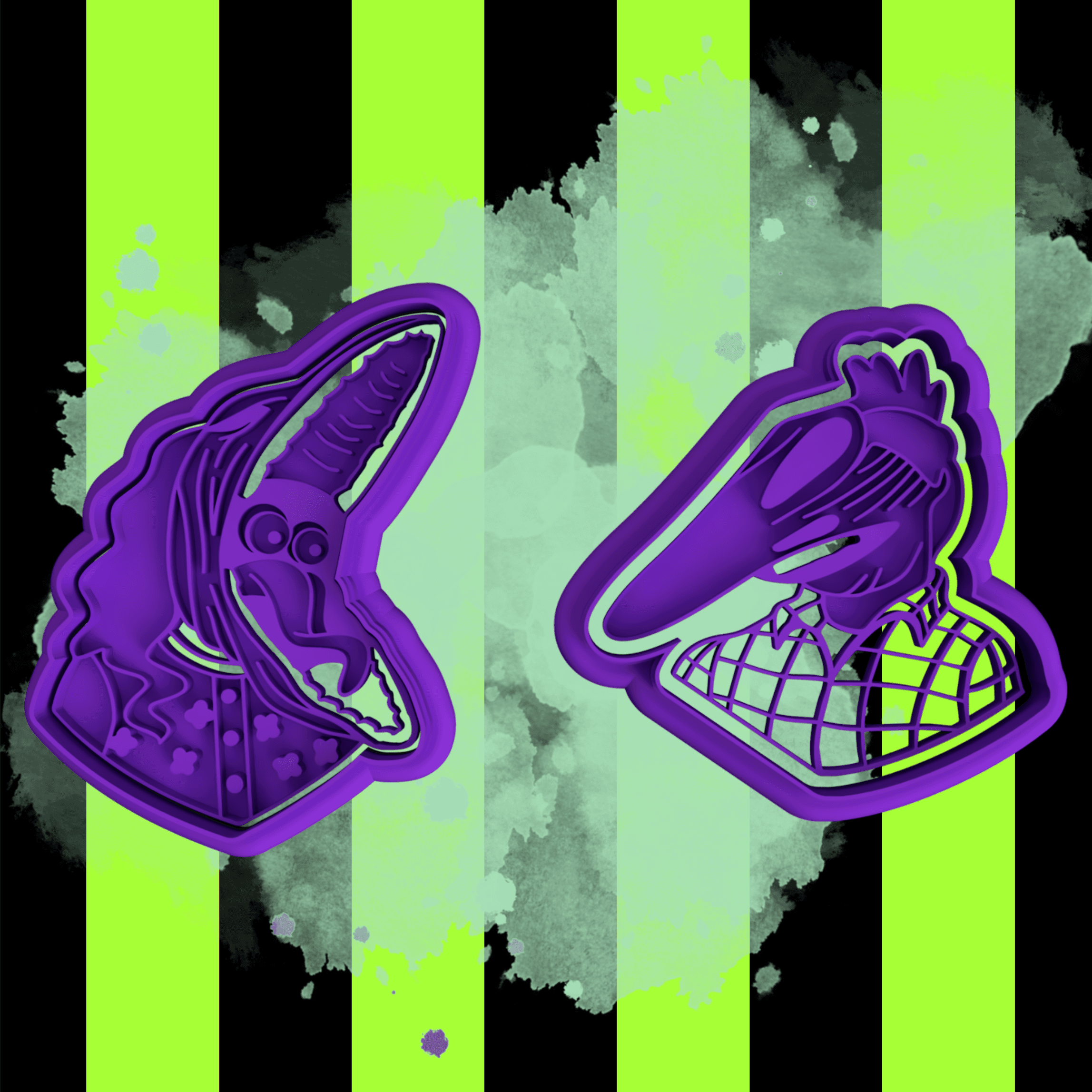 Beetlejuice Cookie cutter 3d model