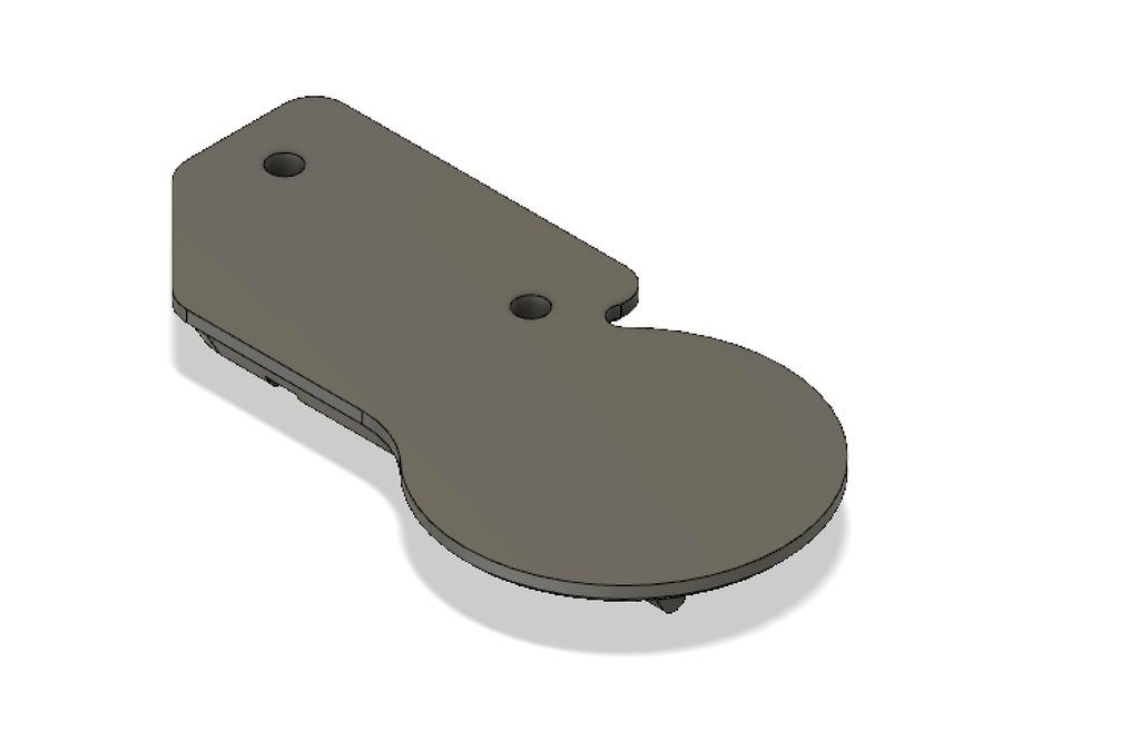 Paramotor Throttle - TTO + Mirror Holder 3d model