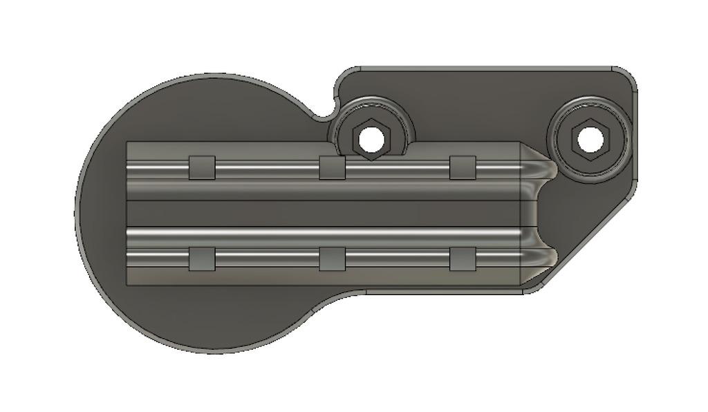 Paramotor Throttle - TTO + Mirror Holder 3d model