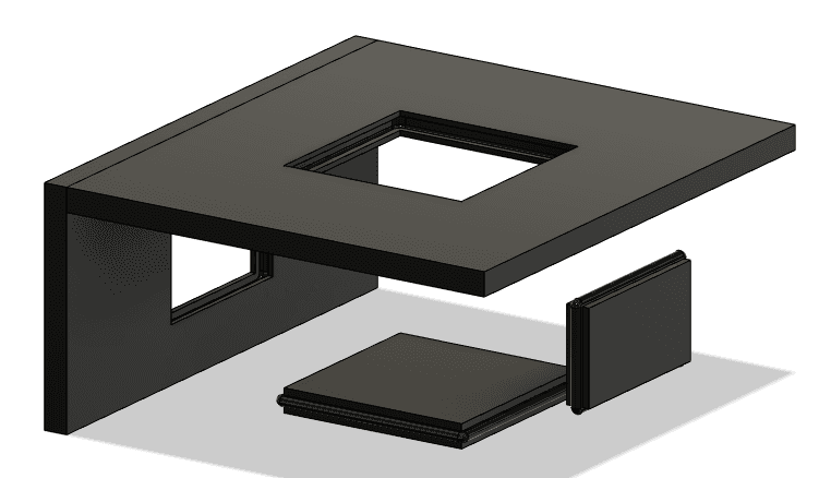 Modular Desk Organizer 3d model