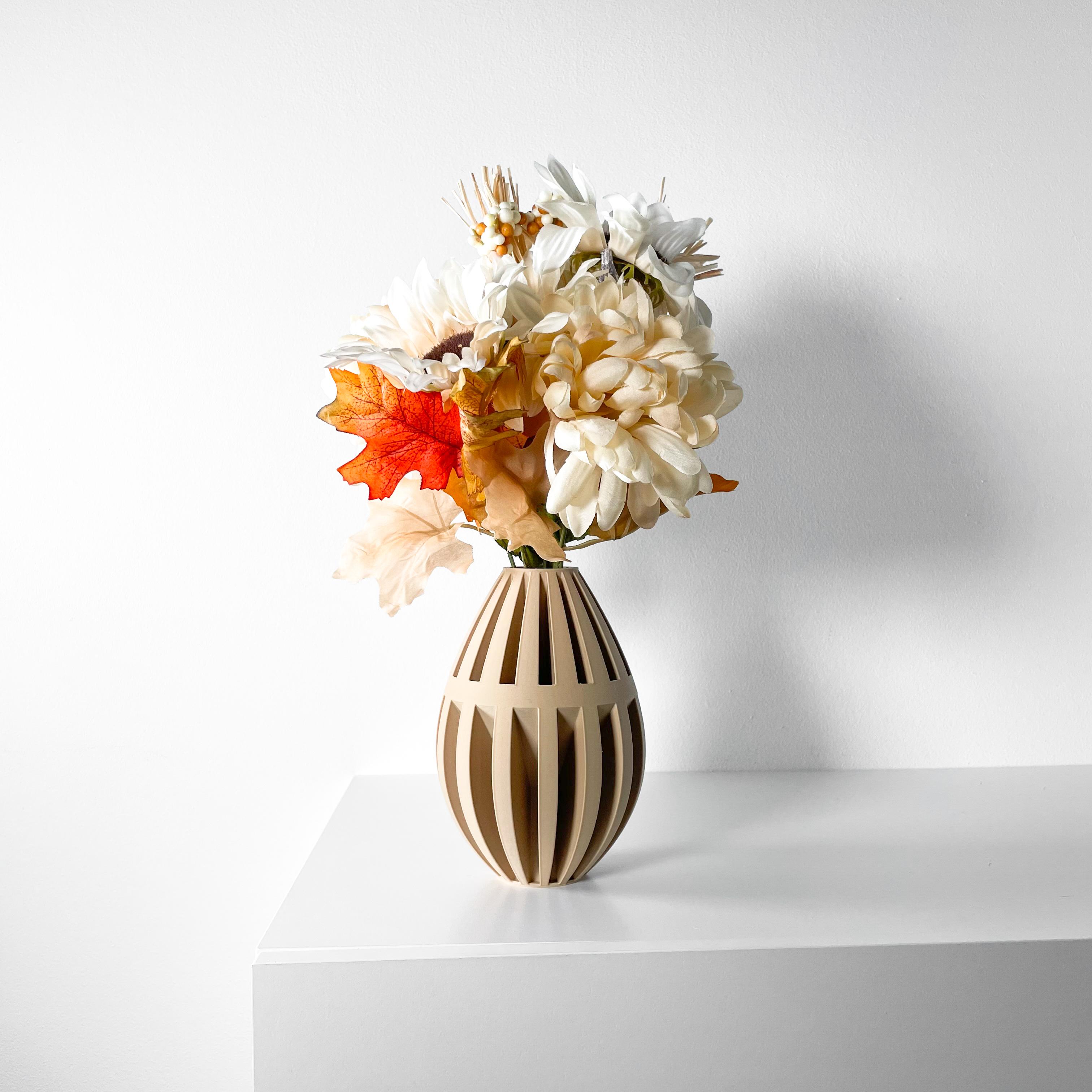 The Dansi Vase, Modern and Unique Home Decor for Dried and Flower Arrangements  | STL File 3d model