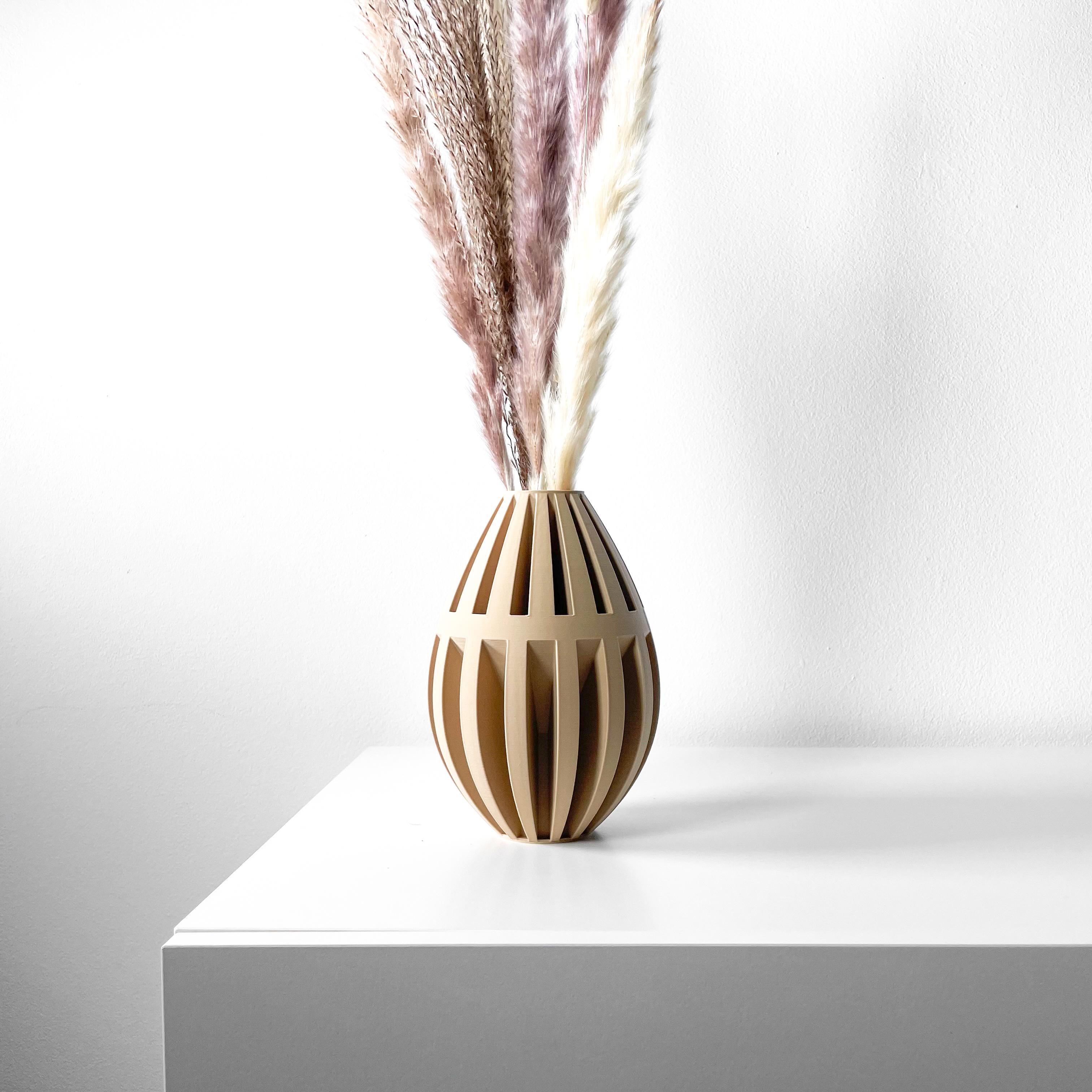 The Dansi Vase, Modern and Unique Home Decor for Dried and Flower Arrangements  | STL File 3d model