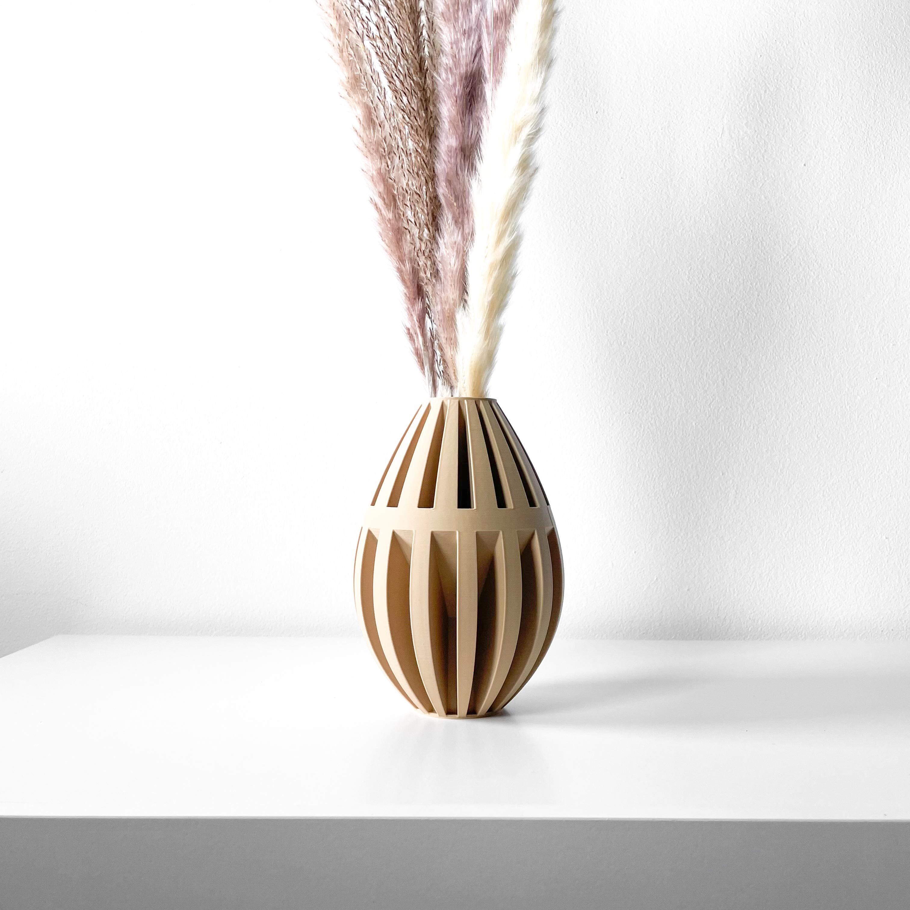 The Dansi Vase, Modern and Unique Home Decor for Dried and Flower Arrangements  | STL File 3d model