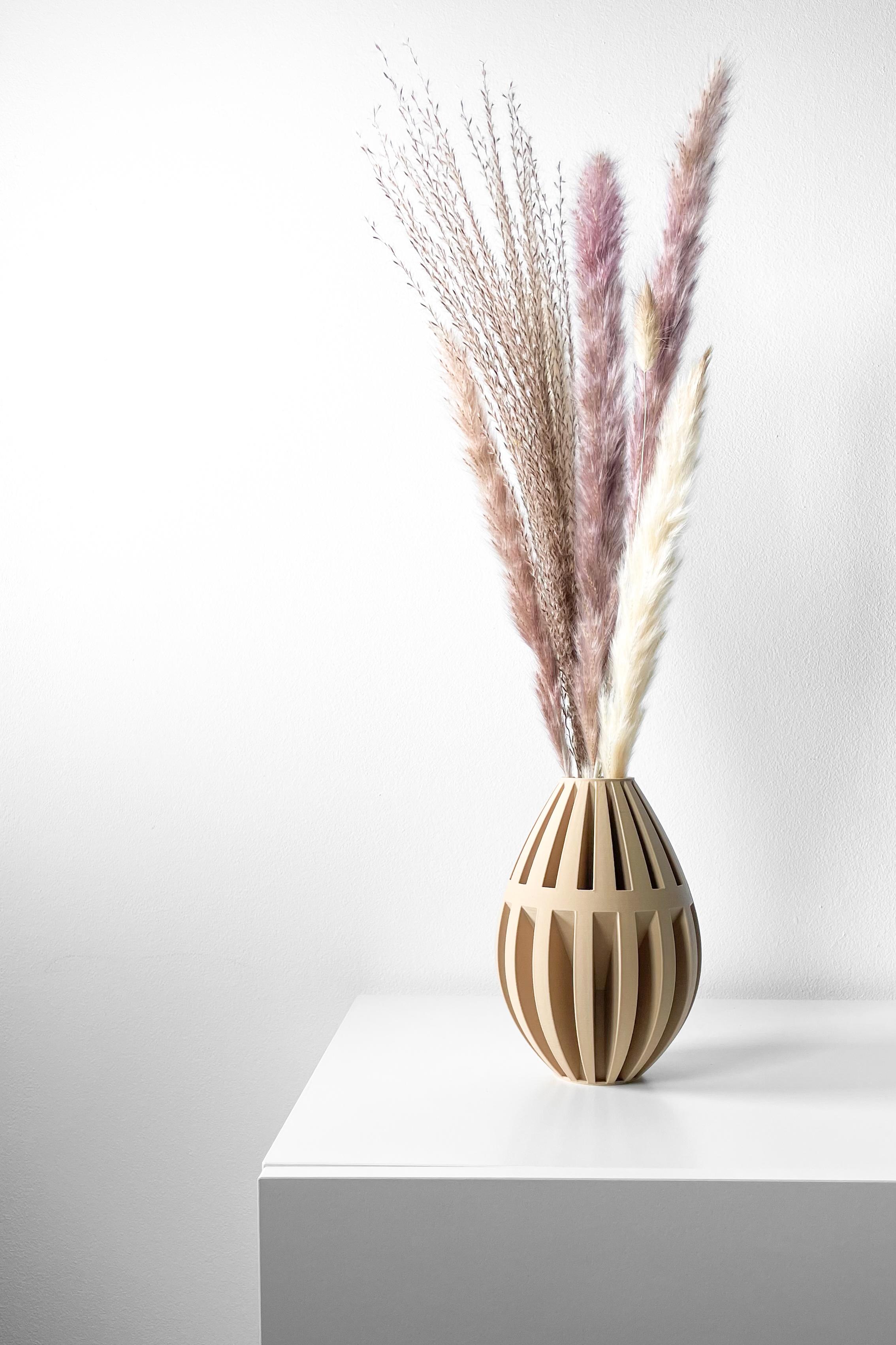 The Dansi Vase, Modern and Unique Home Decor for Dried and Flower Arrangements  | STL File 3d model