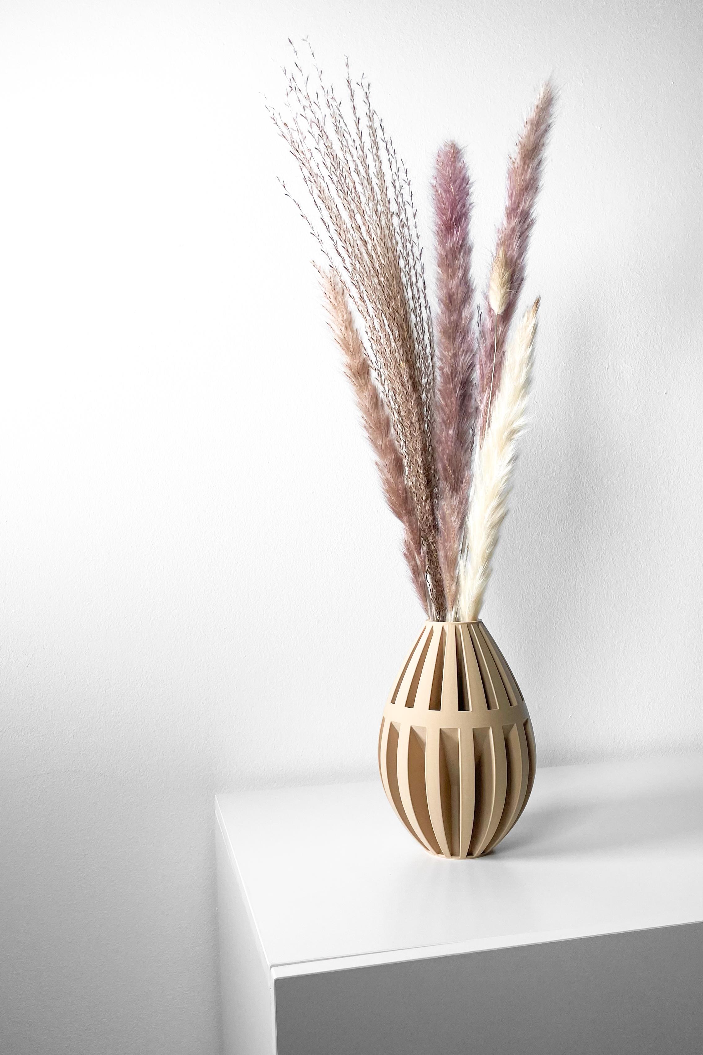 The Dansi Vase, Modern and Unique Home Decor for Dried and Flower Arrangements  | STL File 3d model