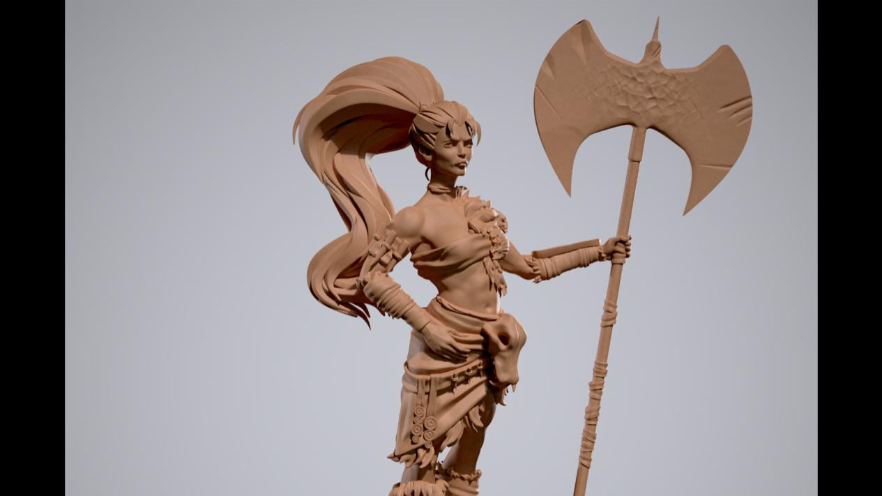 Jorra, Barbarian Epicurean (32mm) 3d model