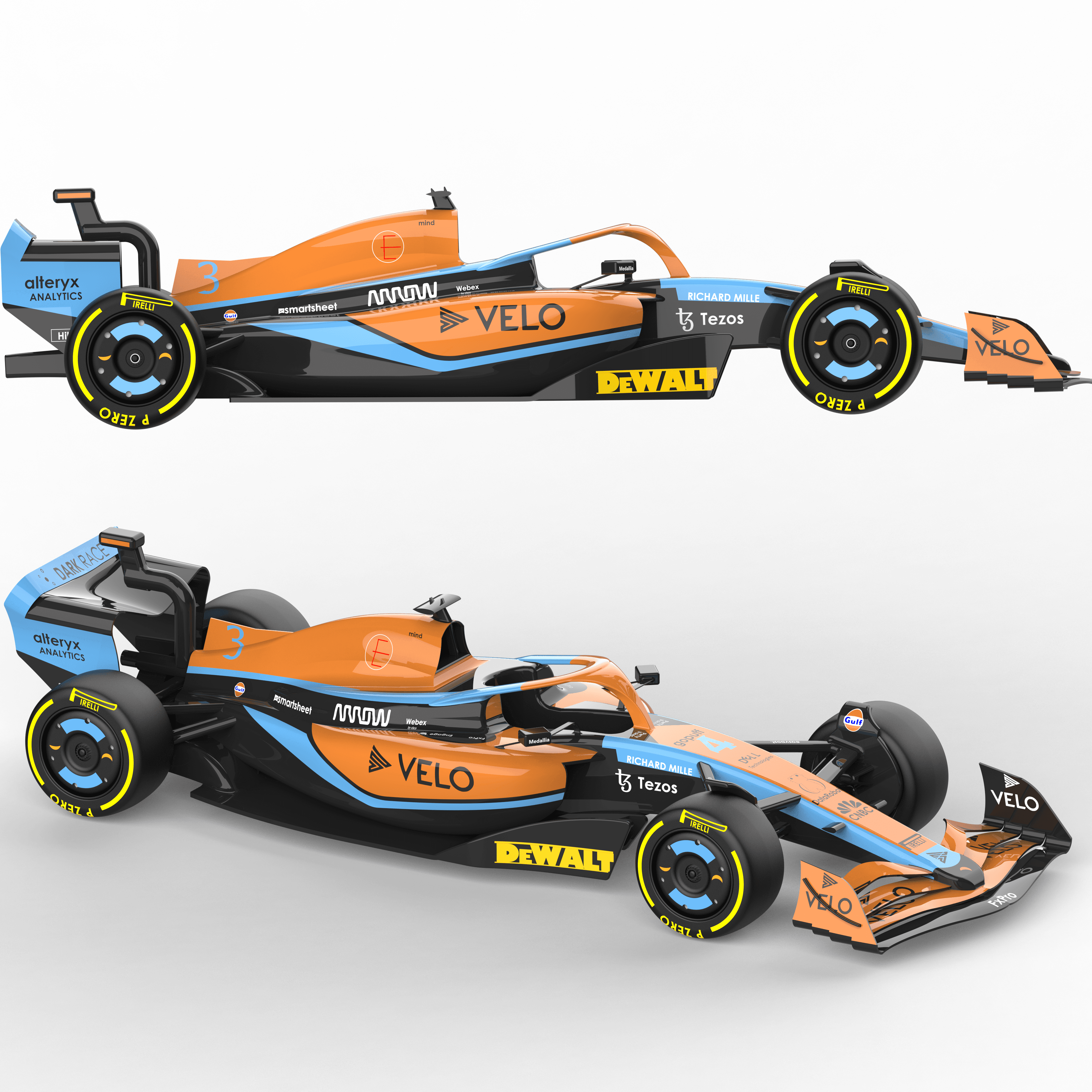  McLaren MCL36 3d model