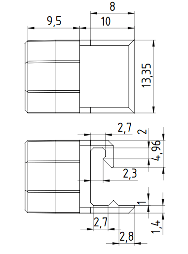 Gridfinity baseplate adaptation for Multiboard - parametric - with FreeCAD file 3d model