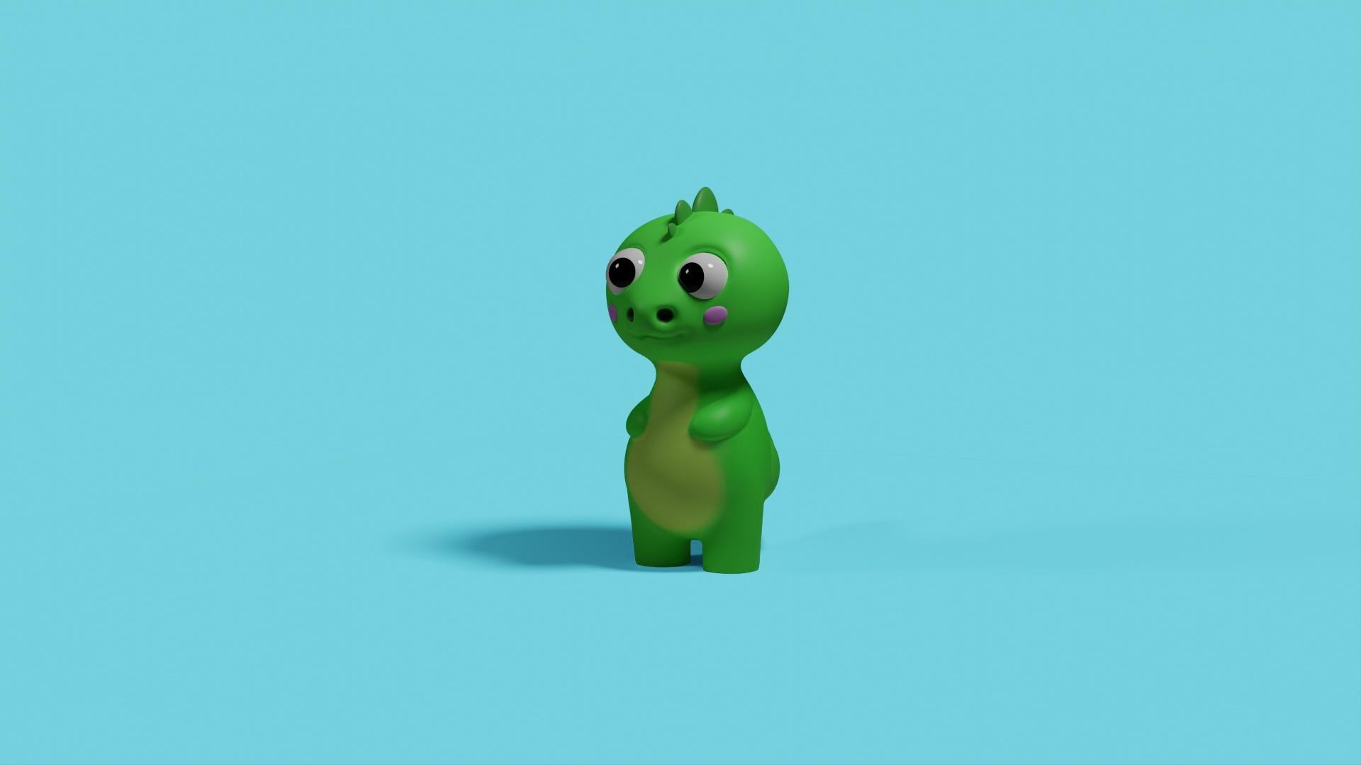 3D printable Cute Dinosaur 3d model