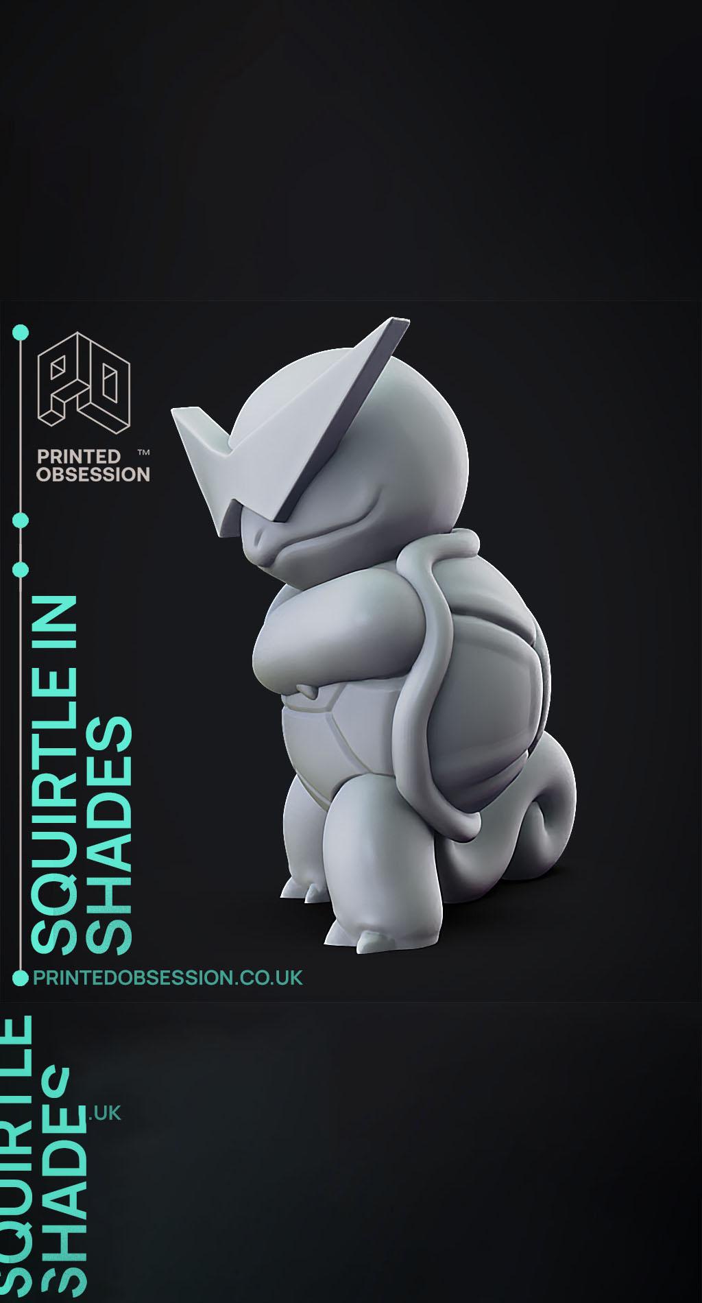 Squirtle with Shades - Pokemon - Fan Art 3d model