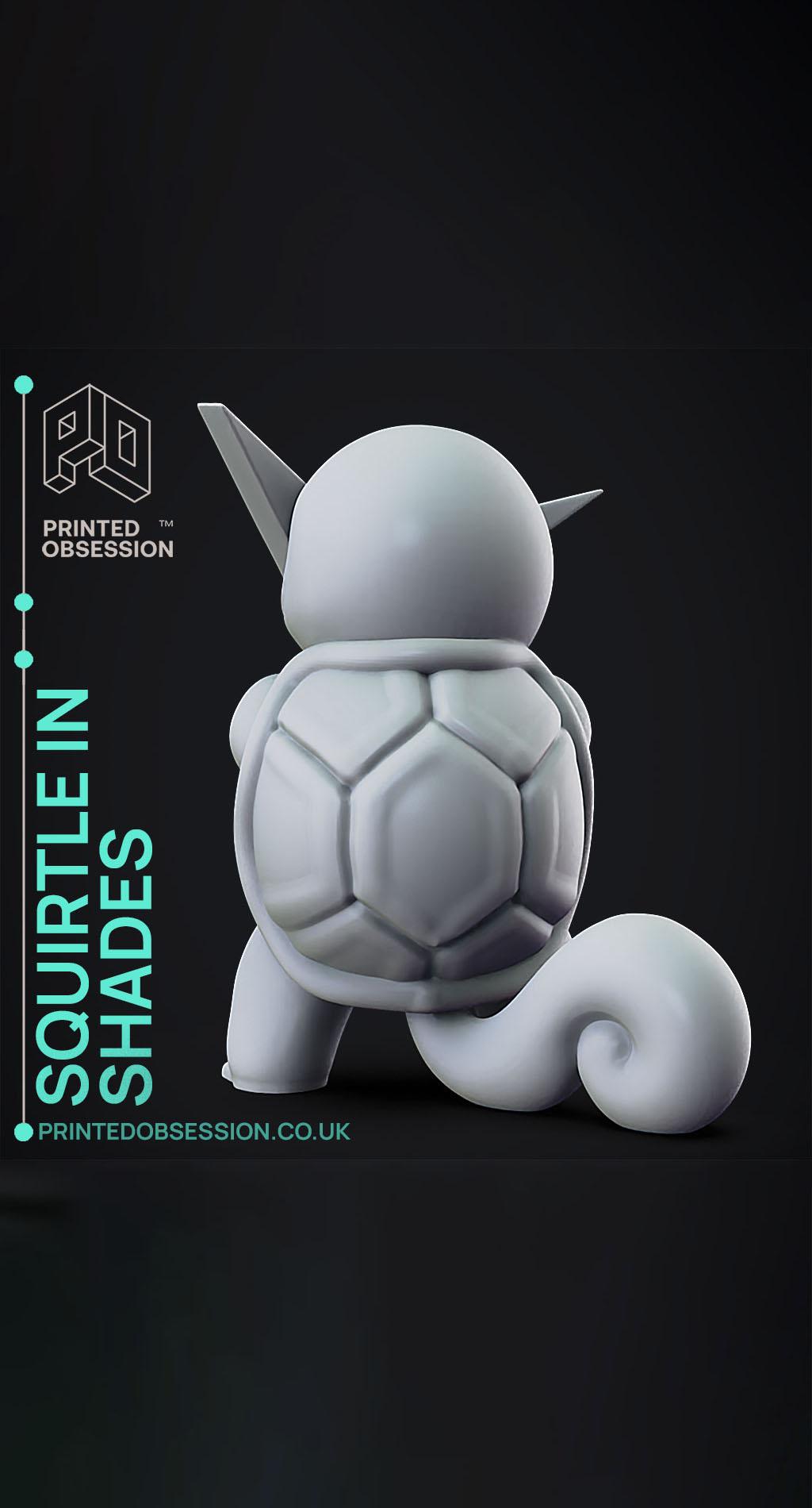 Squirtle with Shades - Pokemon - Fan Art 3d model