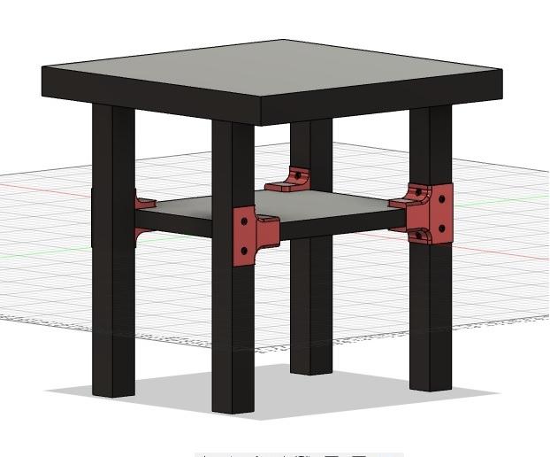 ikea coffee table table fixing 3d model