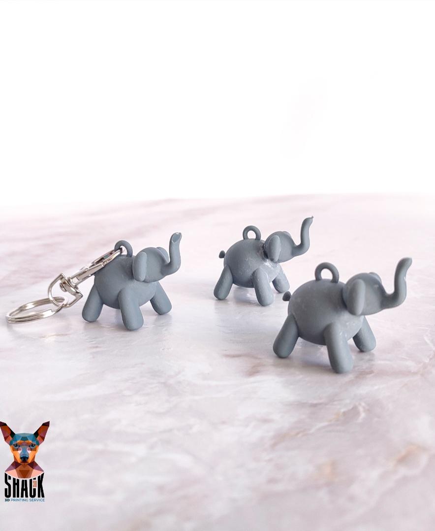  Balloon Elephant Charm 3d model