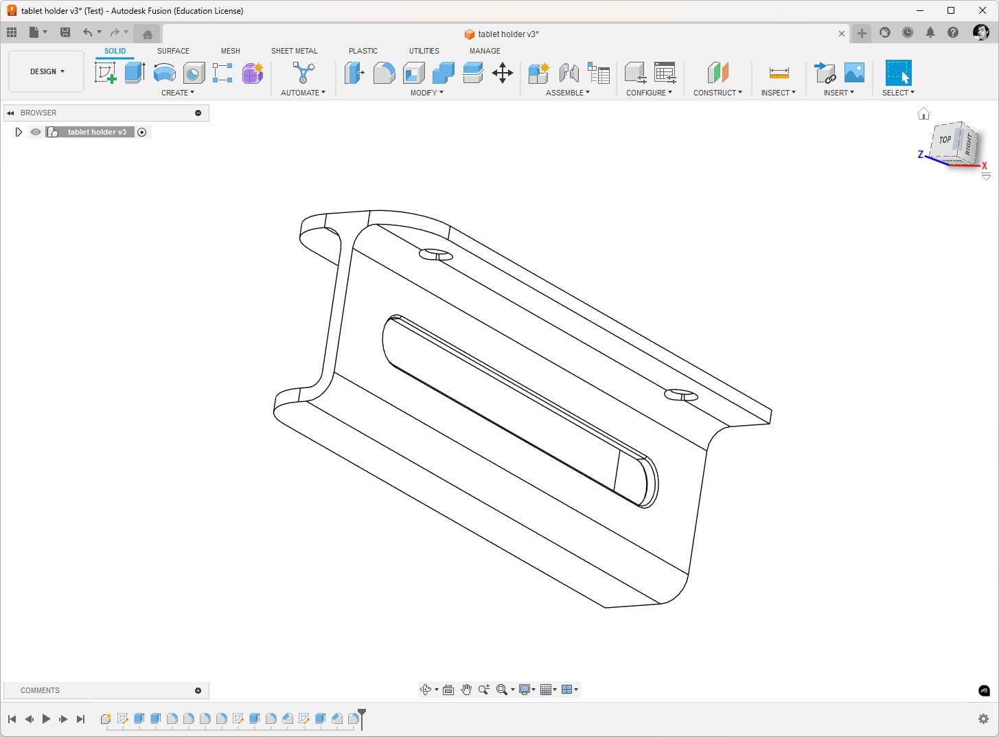 Yet another under-desk mount 3d model