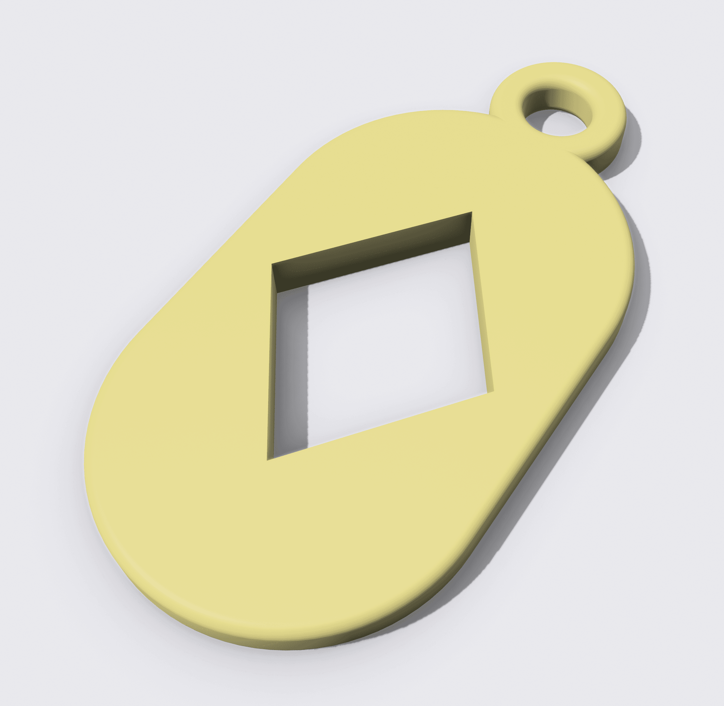 Key Fob - Ace of Diamonds 3d model