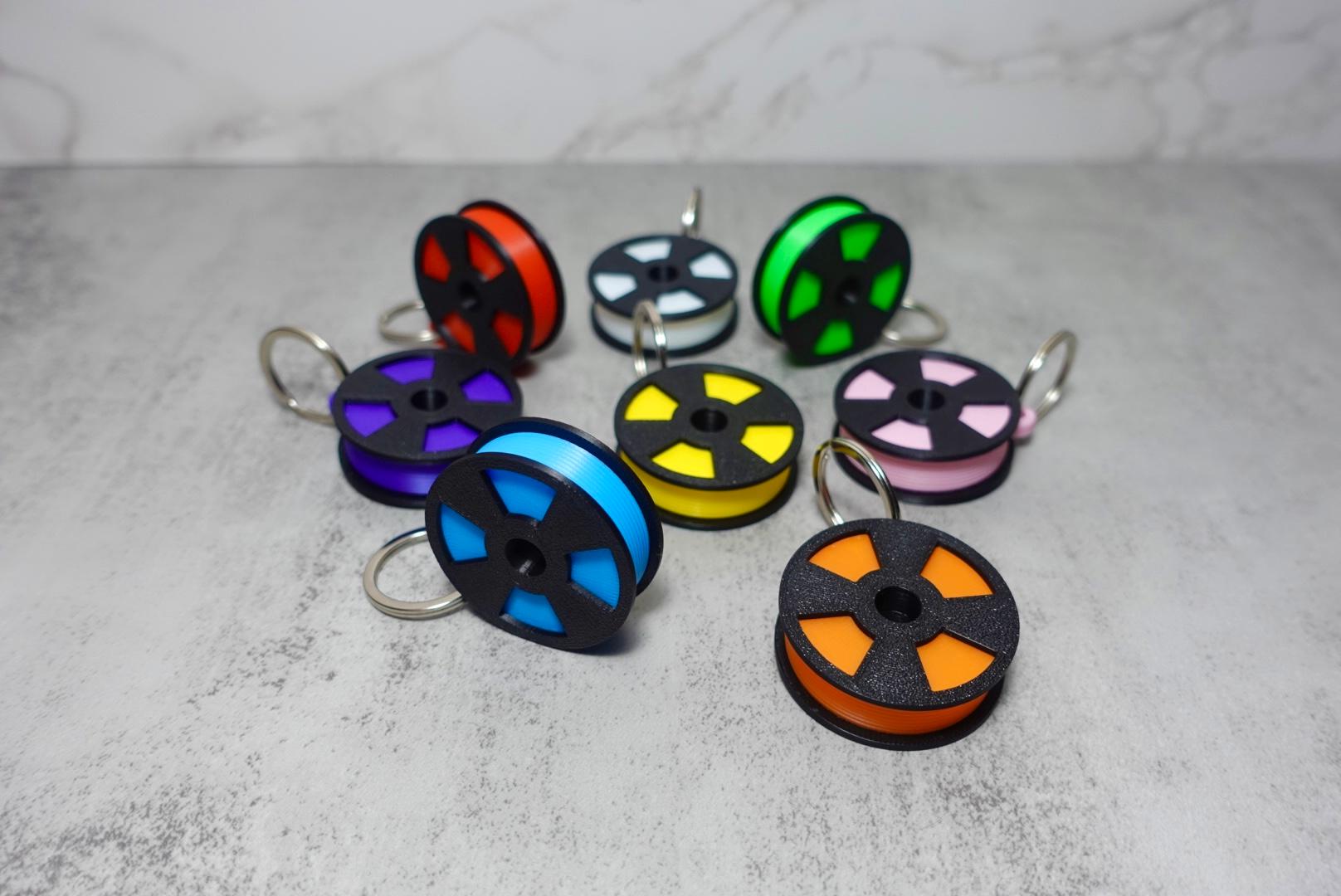 Filament Spool Keychain 3d model