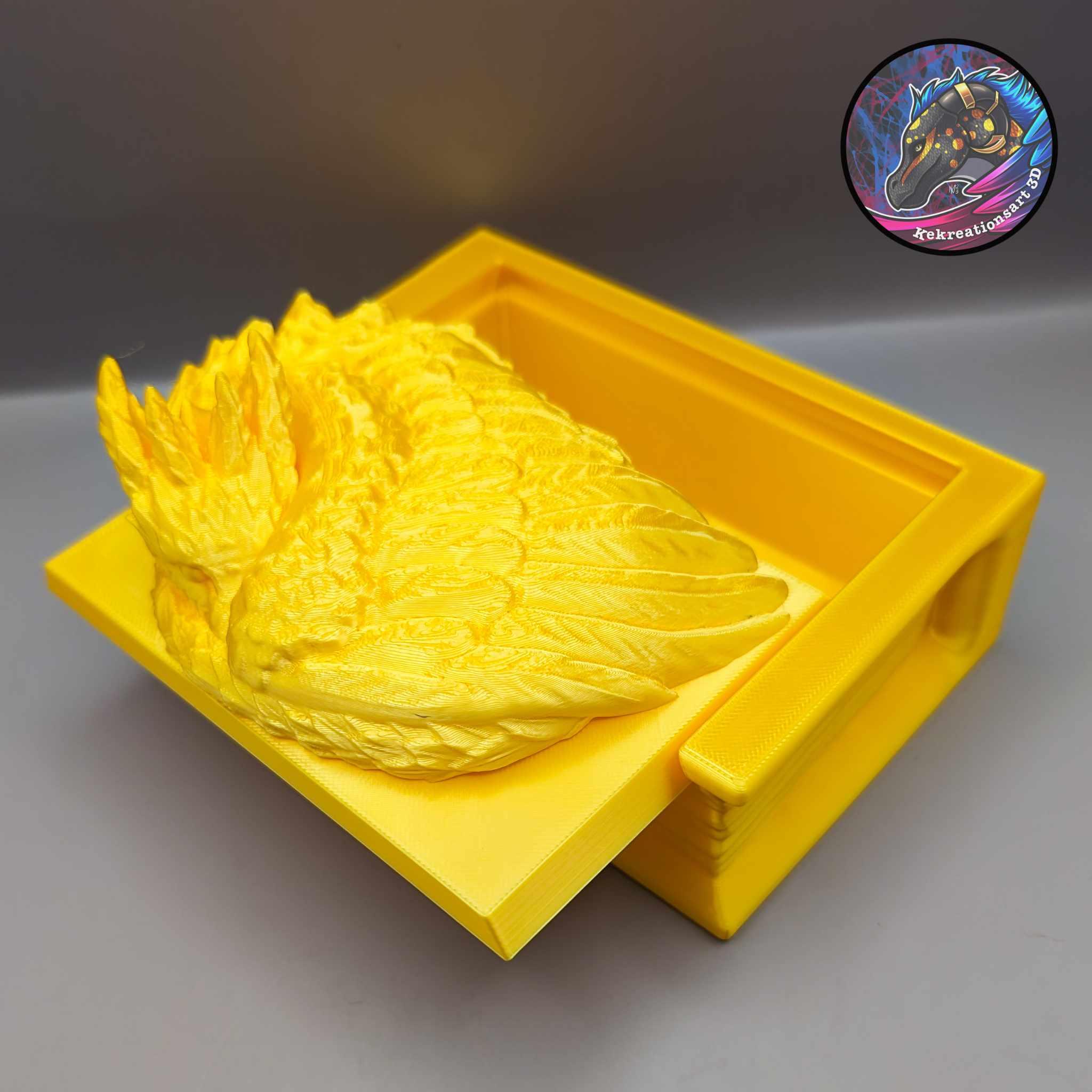 feather dragon book box 3d model