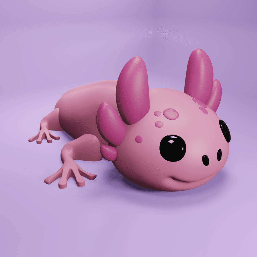 ARTICULATED AXOLOTL 3d model