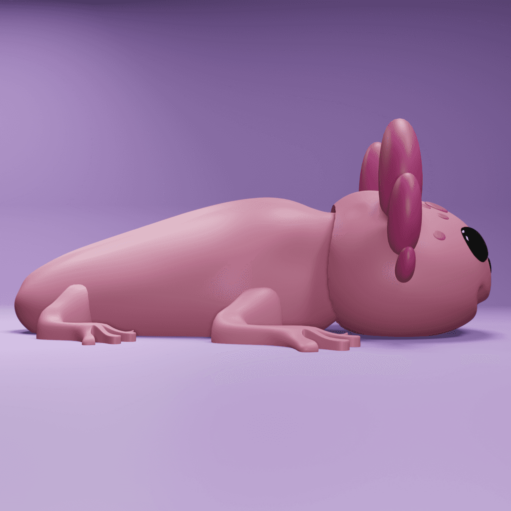 ARTICULATED AXOLOTL 3d model