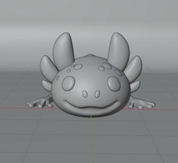 ARTICULATED AXOLOTL 3d model