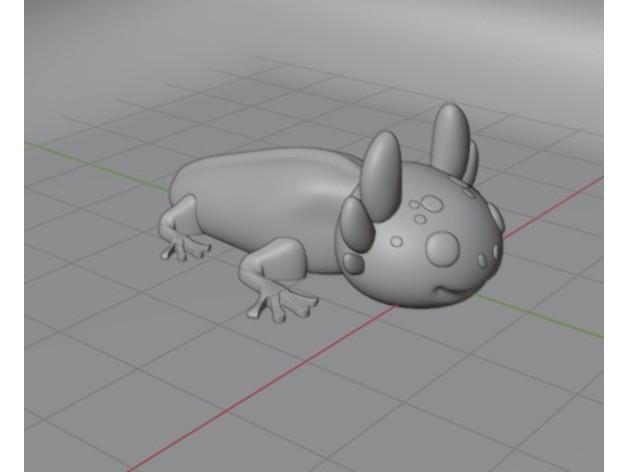 ARTICULATED AXOLOTL 3d model