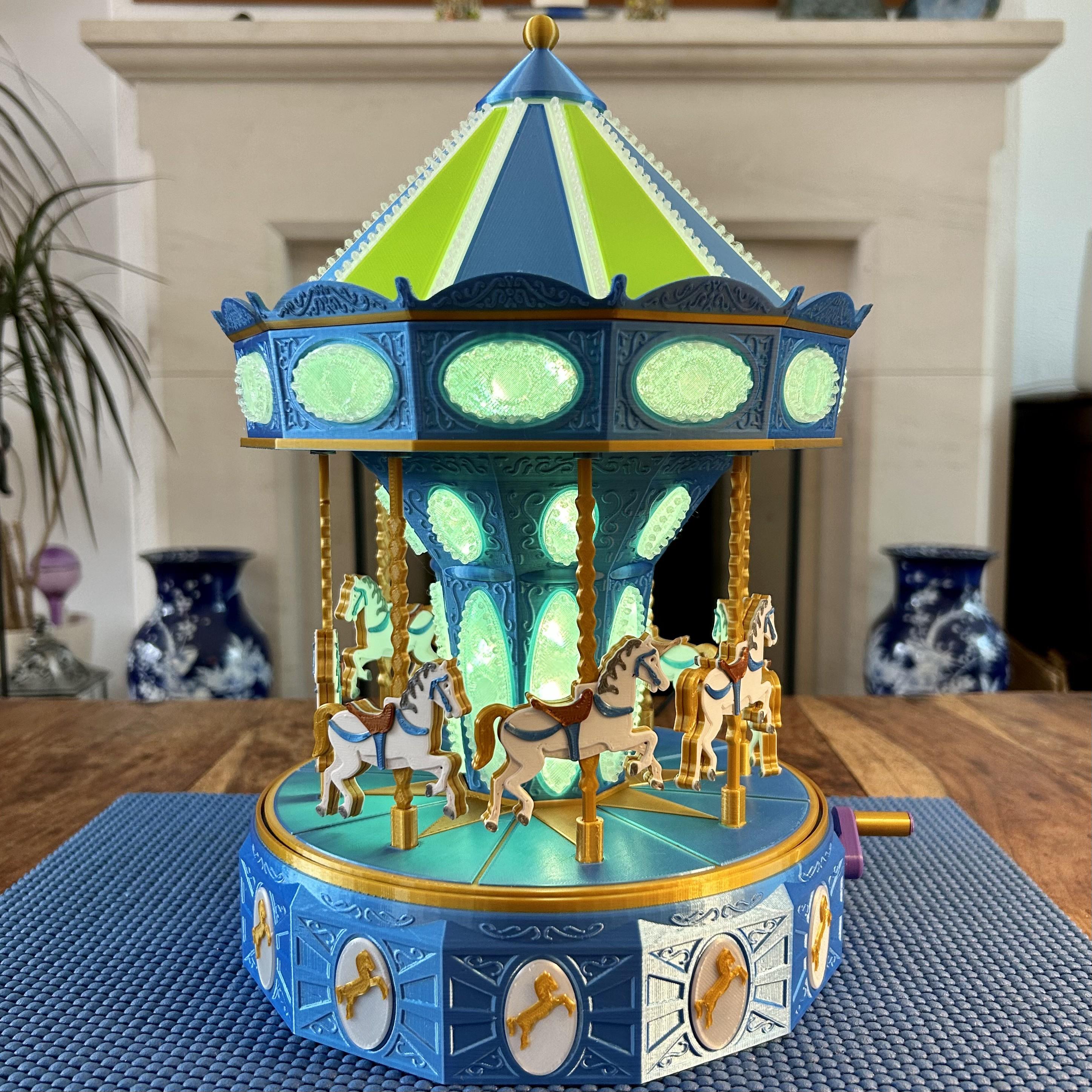 Carousel Lamp with Mechanical Movement 3d model