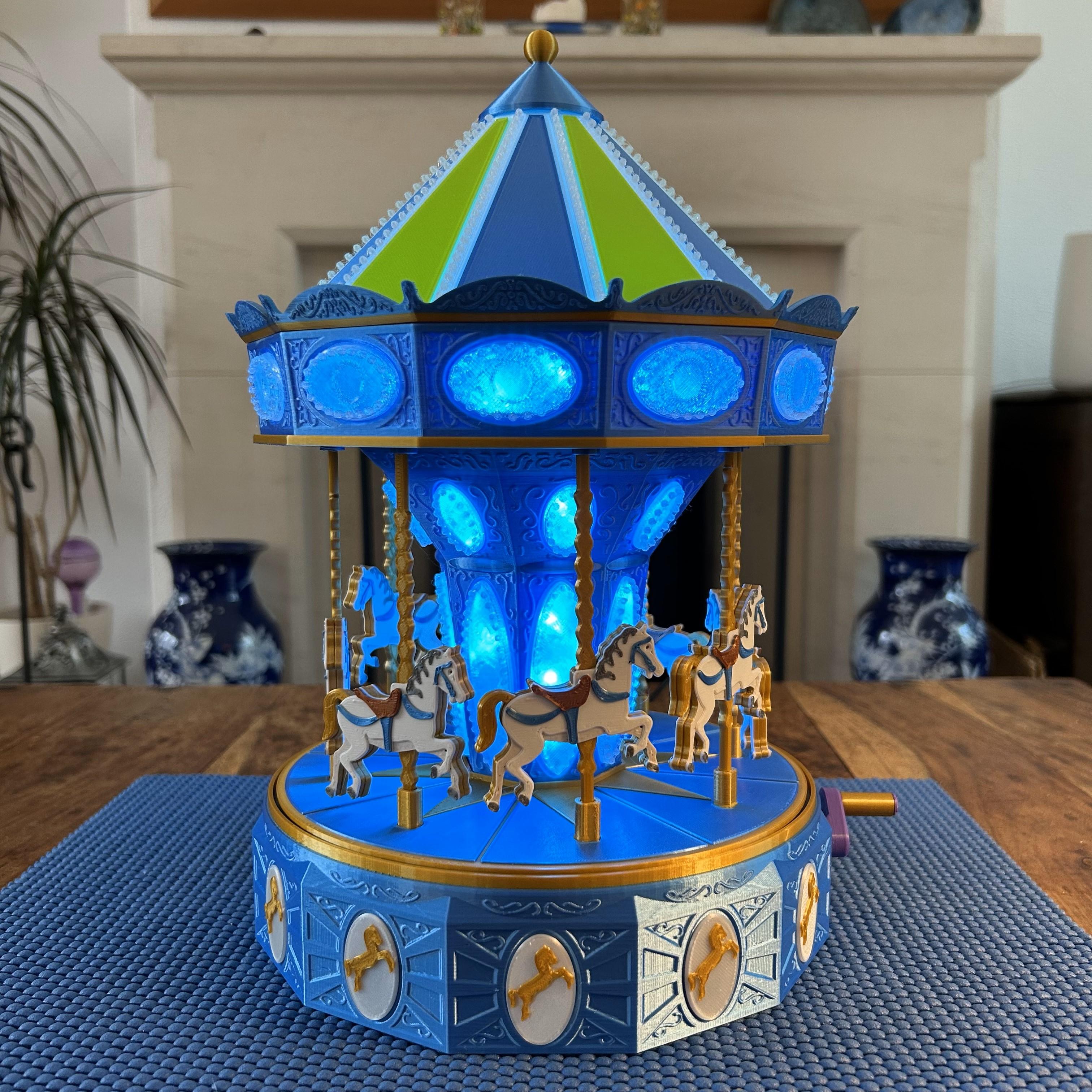 Carousel Lamp with Mechanical Movement 3d model