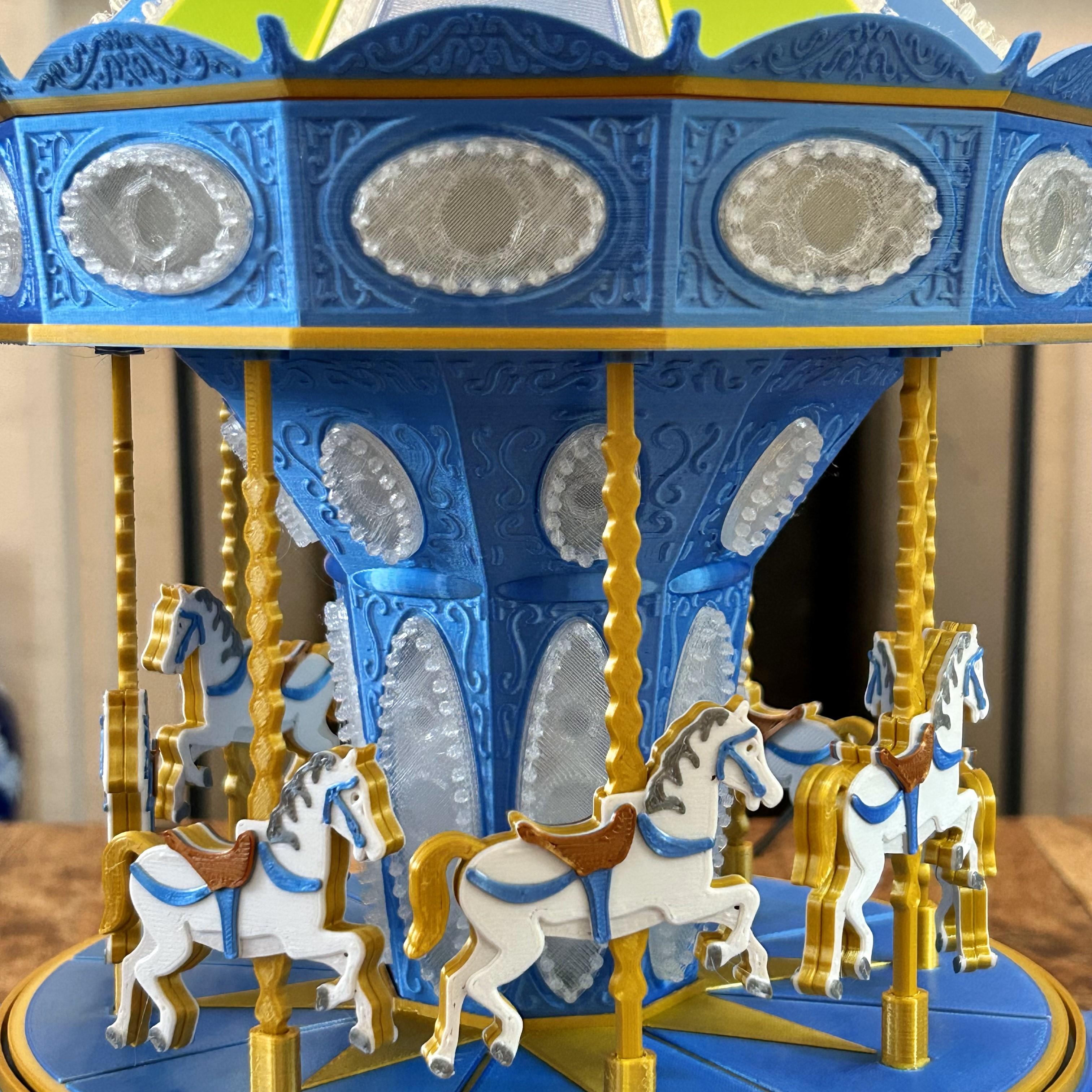 Carousel Lamp with Mechanical Movement 3d model