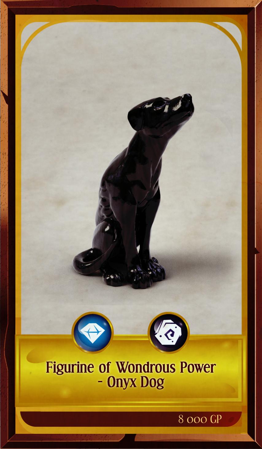 Figurine of Wondrous Power - Onyx Dog 3d model