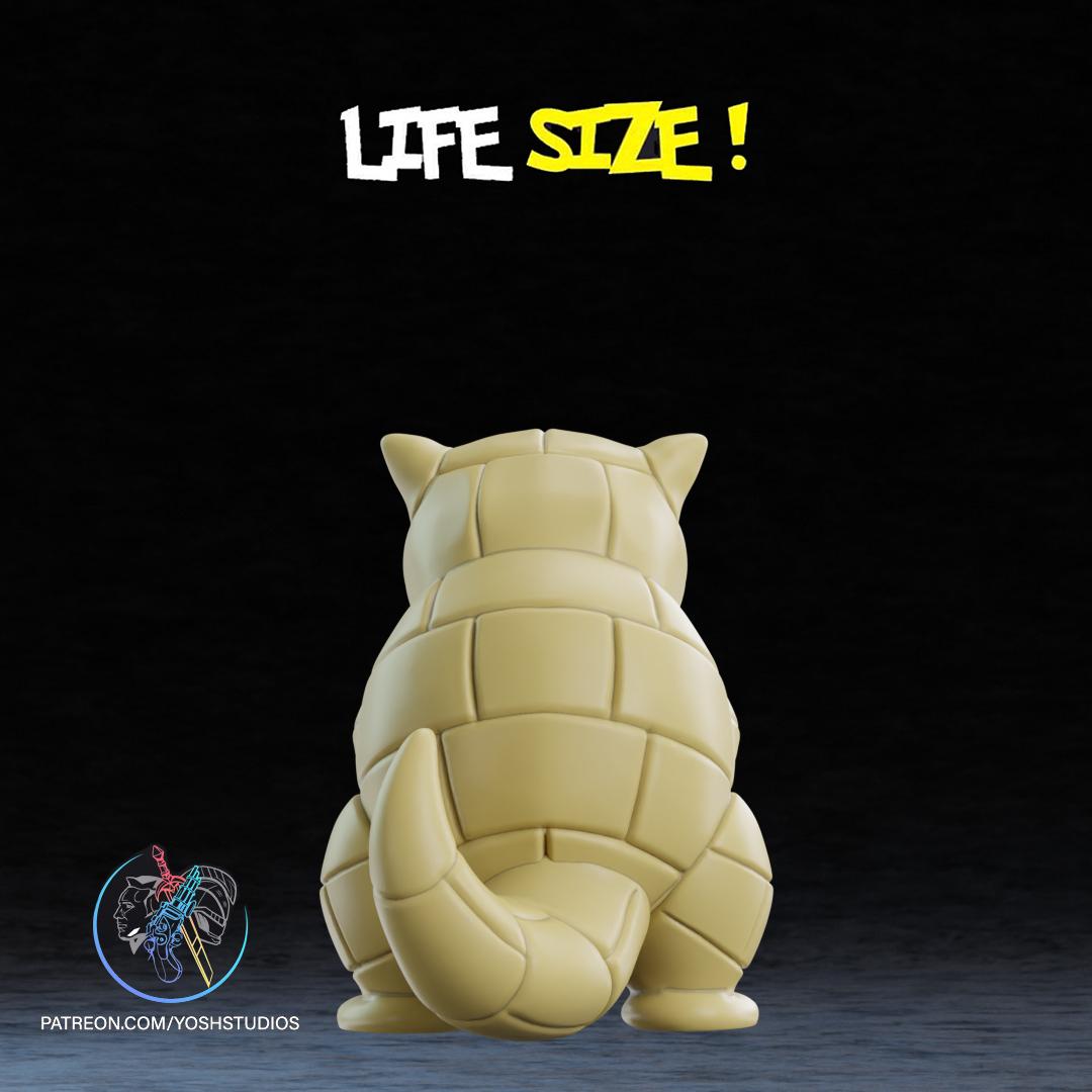 Life Size Sandshrew 3D Printer STL FIle 3d model