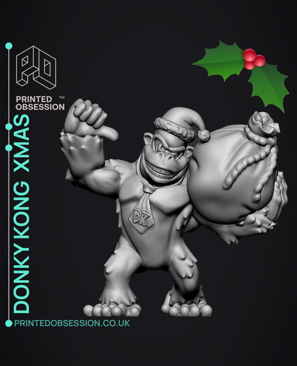 Donky Kong Xmas - DK - Fan Art 3d model