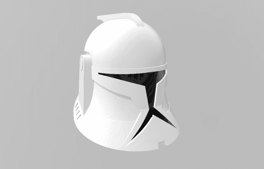 Phase 1 Clone Helmet(Animated style) 3d model