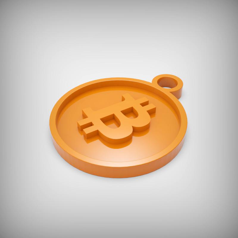 Porte-clés Bitcoin, l'Accessoire Crypto-Chic 3d model