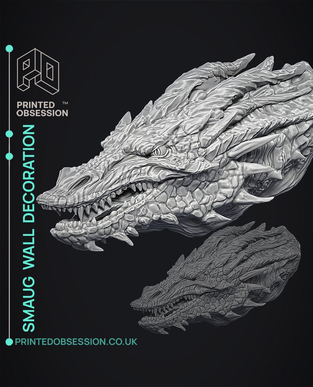 Smaug - Wall Decoration 3d model