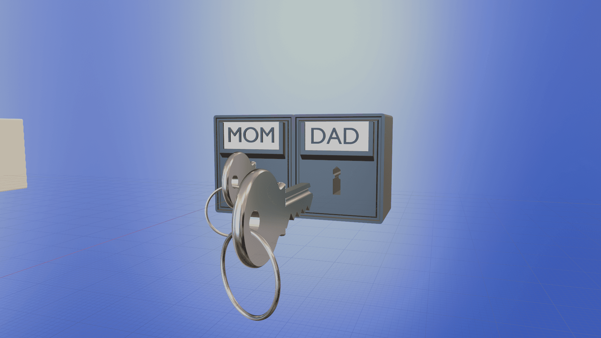 Post Office Box Key Holder 3d model