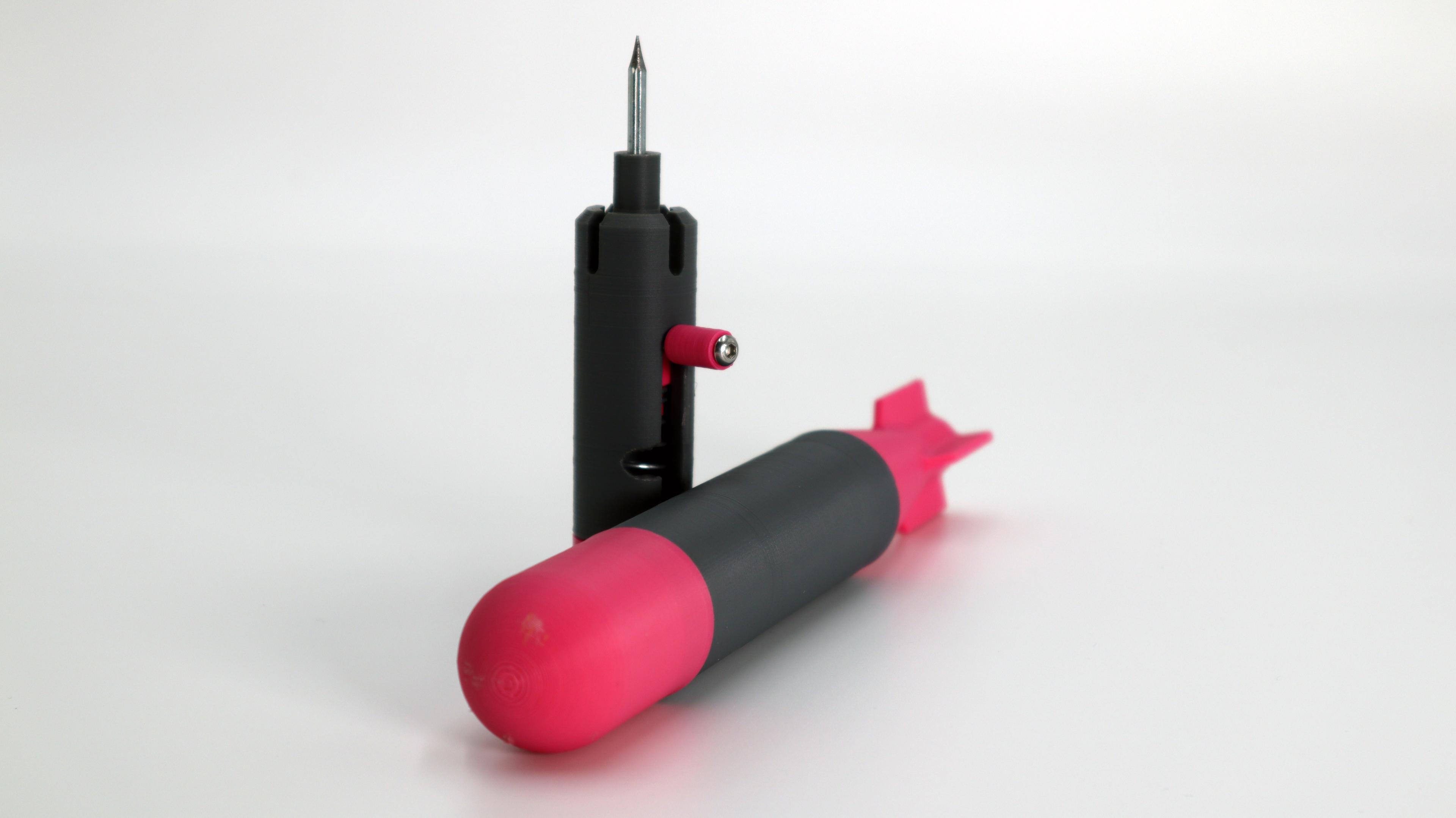 CO2 Pool Torpedo and Launcher 3d model