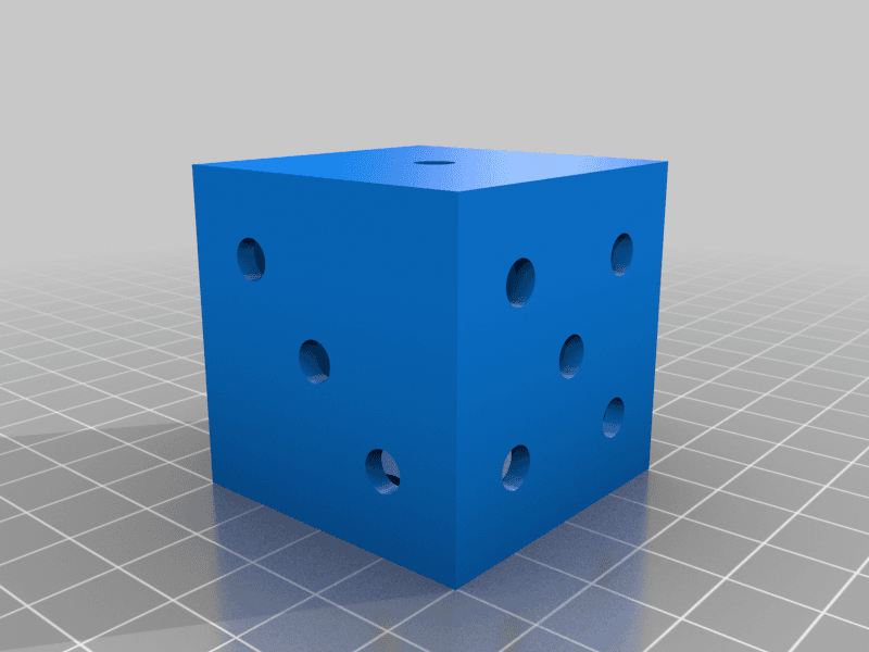 Hollow 6 Sided Dice 3d model