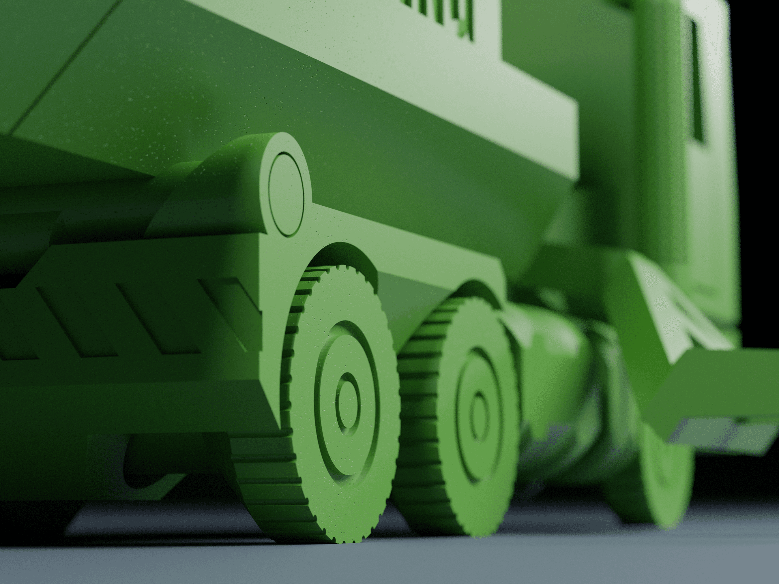 Print-In-Place Garbage Truck 3d model