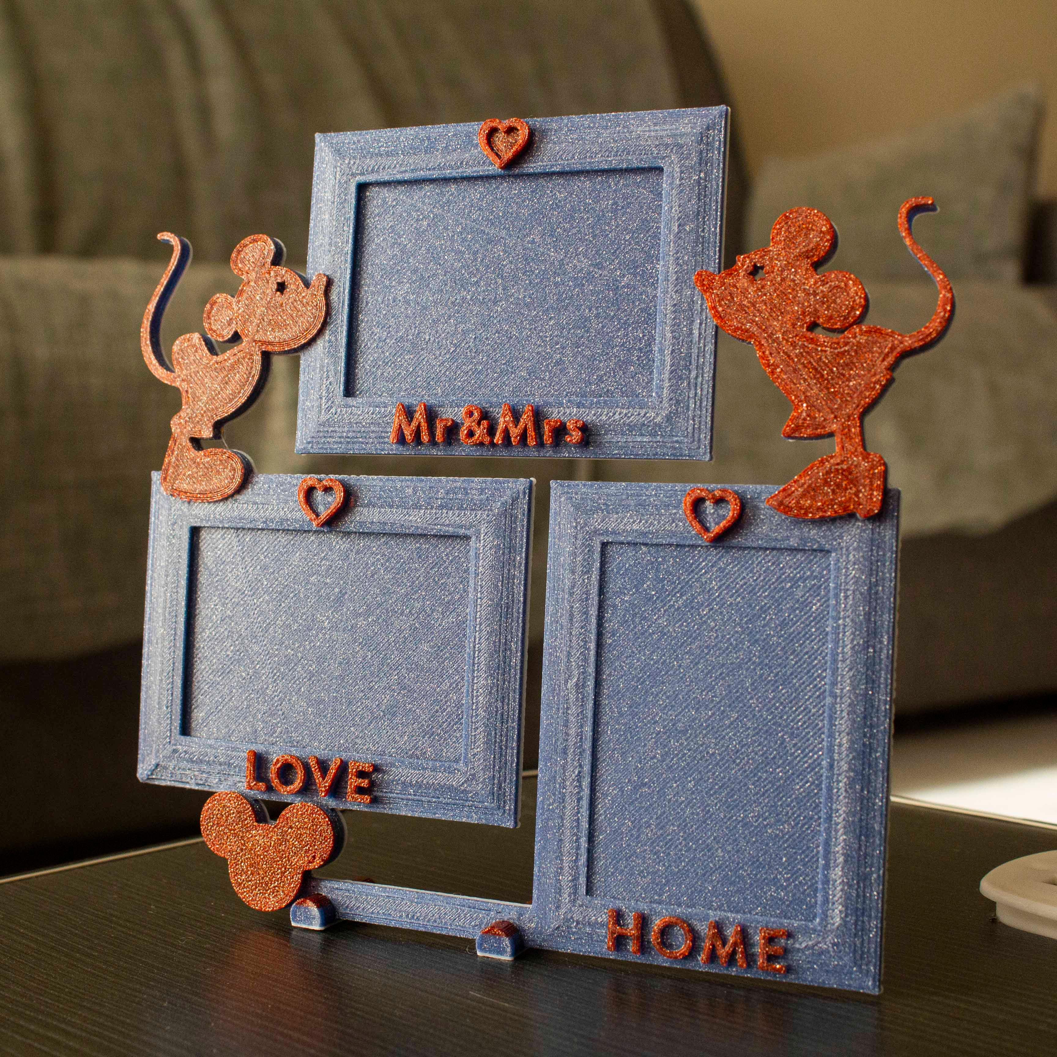 4x6 Frame LOVE Minnie & Mickey Mouse #ThangsFrameContest 3d model