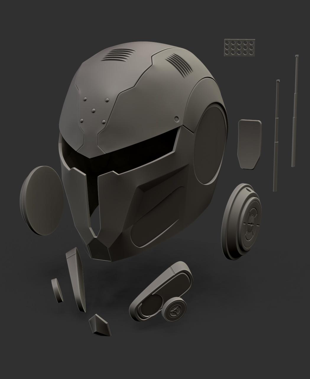 Beebox Bounty Hunter helmet 3d model