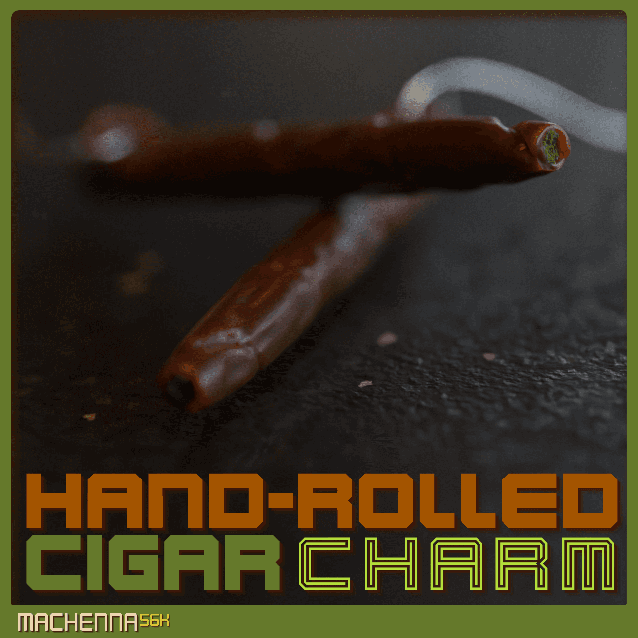 Hand-Rolled Cigar Charm 3d model