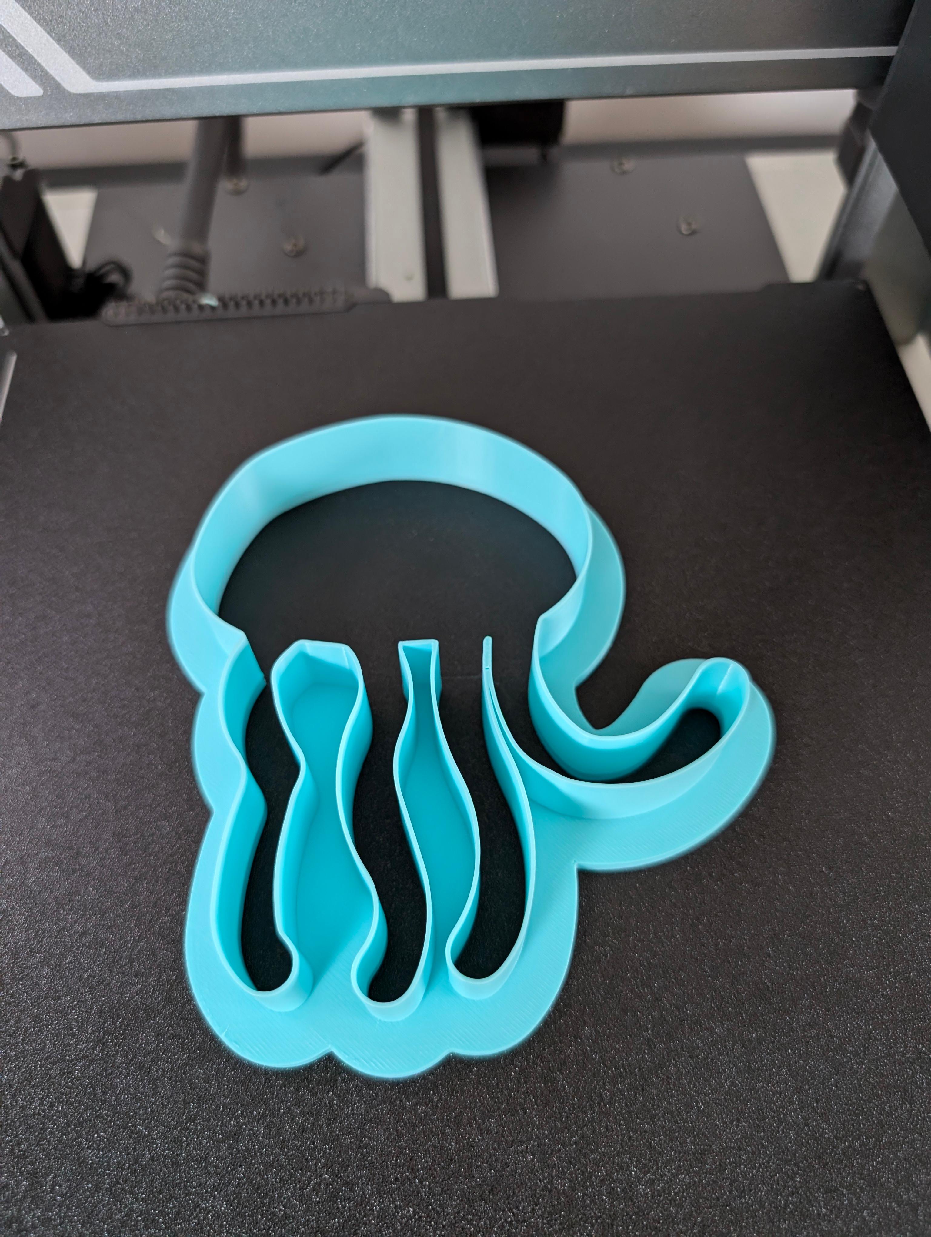 Jellyfish Cookie Cutter 3d model