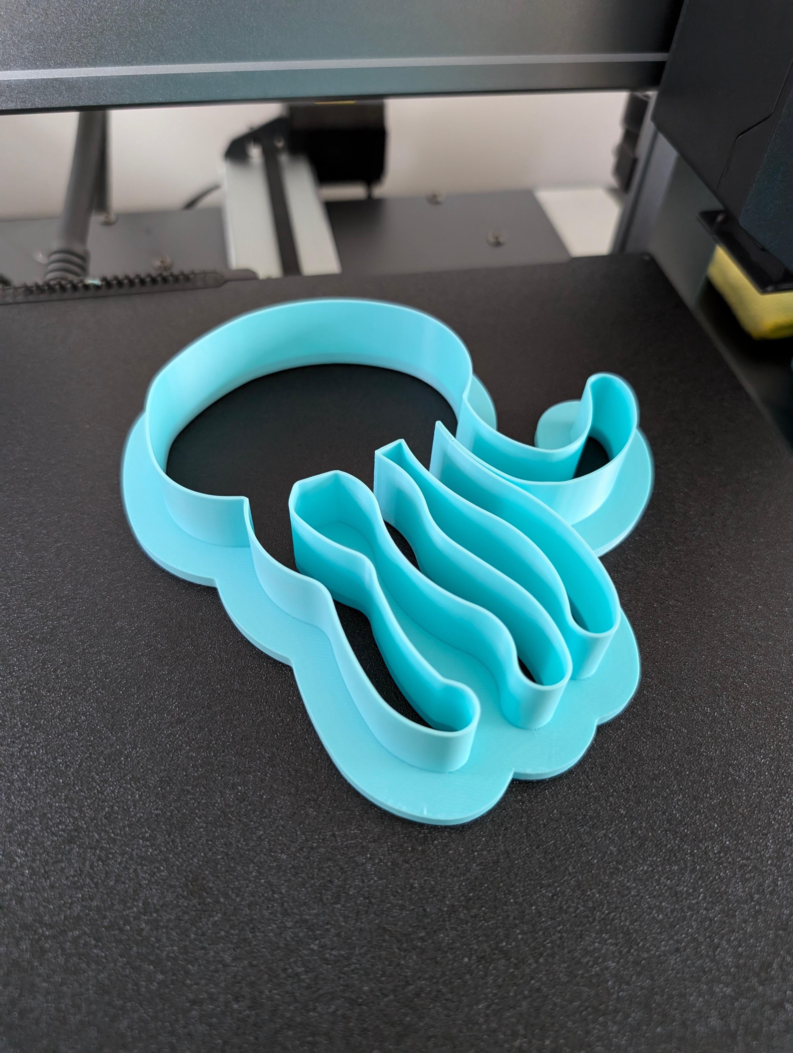 Jellyfish Cookie Cutter 3d model