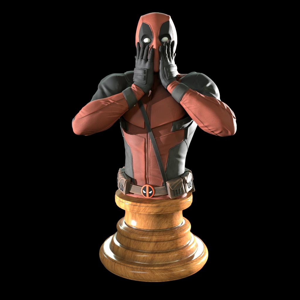 Deadpool Bust 3d model