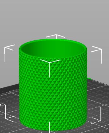 diamond knurled Koozie 3d model