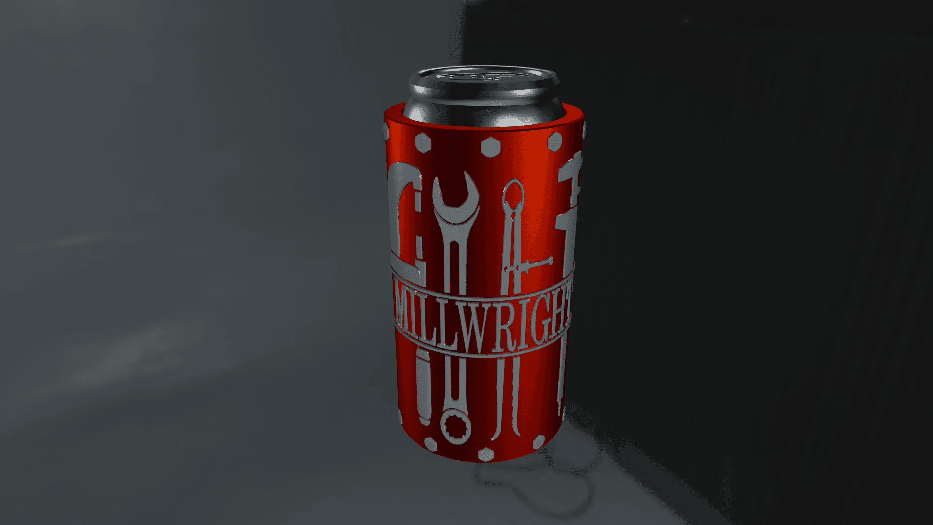 Millwright Can Holder / Koozie - Tallboy 3d model